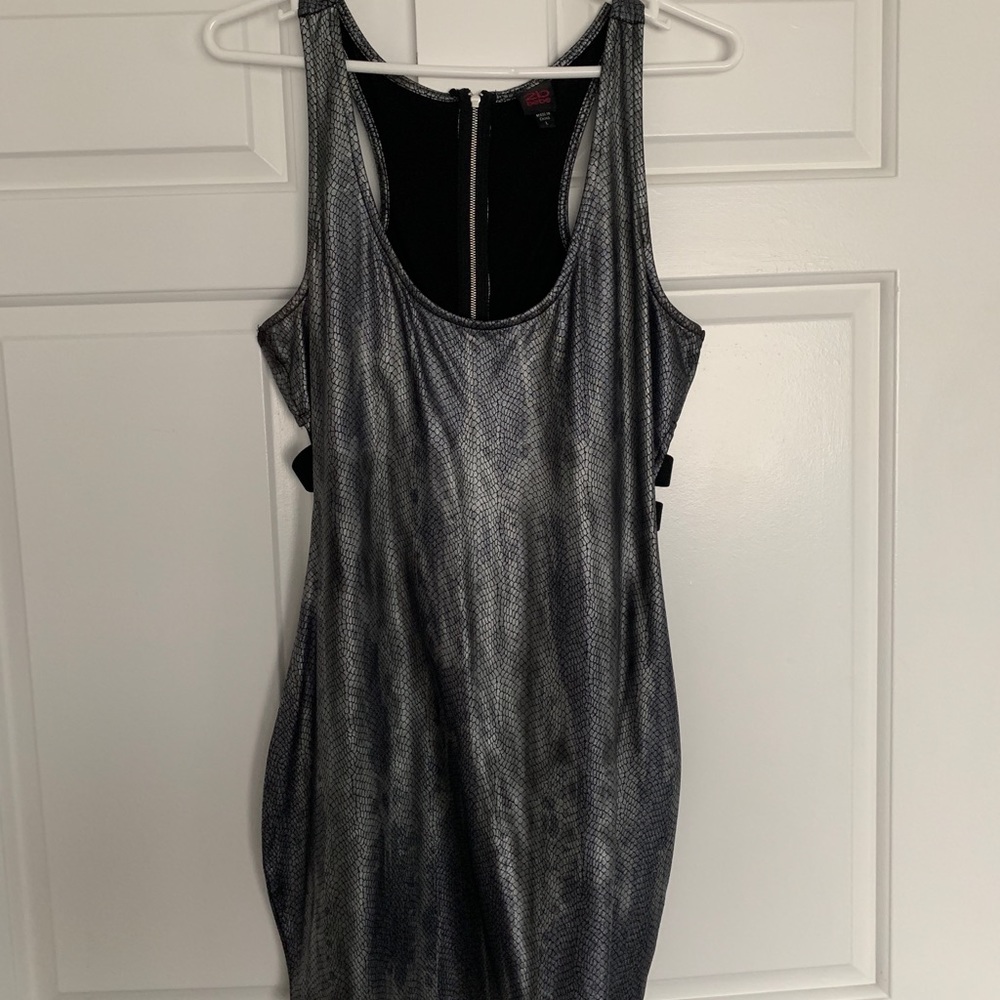 2B Bebe faux crocodile short dress